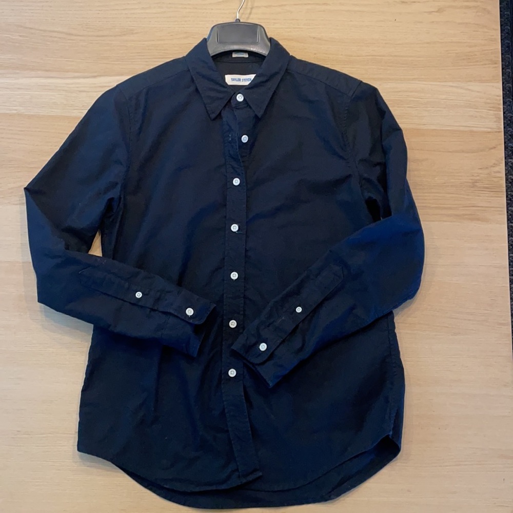 Taylor Stitch black button down shirt size Medium